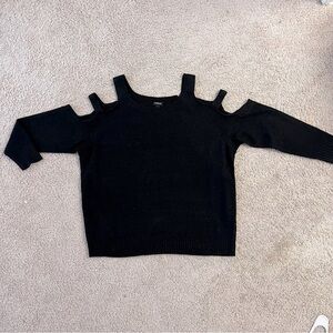 Torrid Black Cold-Shoulder Sweater size 3